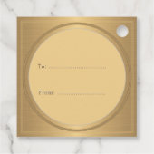 赤と金ゴールドホリデーハニーラベルビー華美 フェイバータグ (裏面)