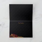 赤と金ゴールドマスクマスカレードサンキューカード サンキューカード (内部)