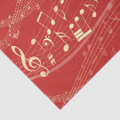赤と金ゴールドミュージカルクリスマスティッシュペーパー 薄葉紙 (詳細)