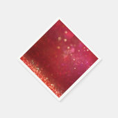 赤と金ゴールドモロッコアラビアンナイト結婚ズ スタンダードカクテルナプキン (角)