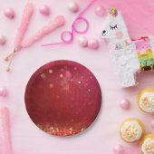 赤と金ゴールドモロッコアラビアンナイト結婚ズ ペーパープレート (パーティー)