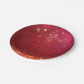 赤と金ゴールドモロッコアラビアンナイト結婚ズ ペーパープレート (アングル)