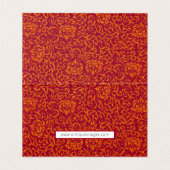 赤と金ゴールドルネッサンスチューダーダマスクフローラ (内部フラット)