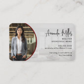 赤と金ゴールド不動産仲介業者ブローカ実在ー不動産業者 名刺 (裏面)