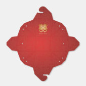 赤と金ゴールド中国のの幸せ フェイバーボックス (折り畳みなし)