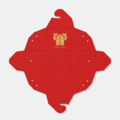 赤と金ゴールド中国のの愛鳥の二重の幸福 フェイバーボックス (折り畳みなし)