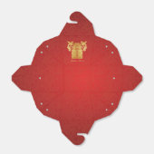 赤と金ゴールド中国のの愛鳥の二重の幸福 フェイバーボックス (折り畳みなし)