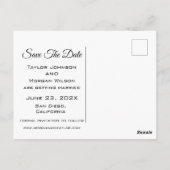 赤と金ゴールド中国の写真を追加する日付を保存 ポストカード (裏面)