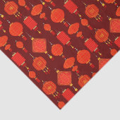 赤と金ゴールド中国の灯 薄葉紙 (詳細)