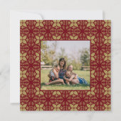 赤と金ゴールド写真 シーズンカード (正面)