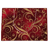 赤と金ゴールド抱き枕 ラージペーパーバッグ (正面)