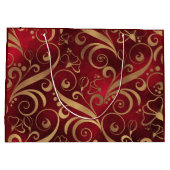 赤と金ゴールド抱き枕 ラージペーパーバッグ (裏面)