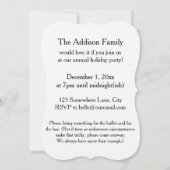 赤と金ゴールド招待されの写真が付いた「You Are」タイポグラフィ 招待状 (裏面)