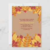 赤と金ゴールド素朴の写真招待状 招待状 (裏面)