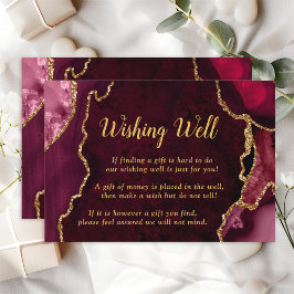 赤と金ゴールド結婚が願い事 エンクロージャーカード