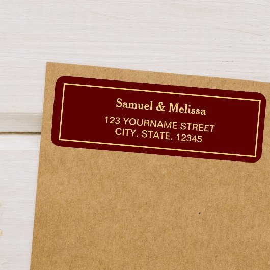 赤と金ゴールド結婚の ラベル