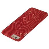 赤と金ゴールド色のエンドペーパー Case-Mate iPhoneケース (底面)