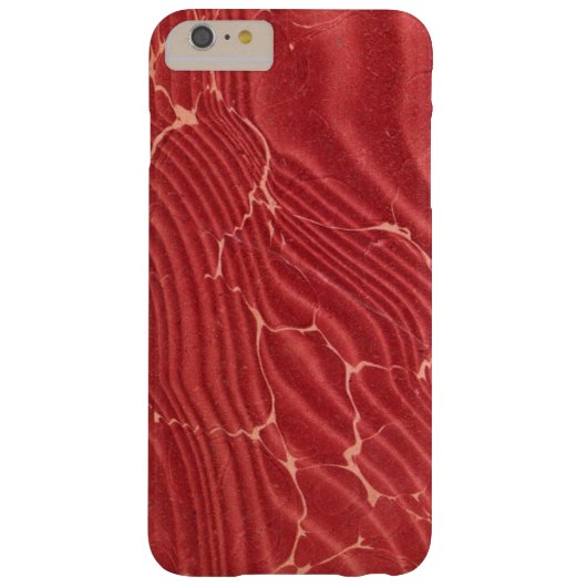 赤と金ゴールド色のエンドペーパー Case-Mate iPhoneケース (裏面)