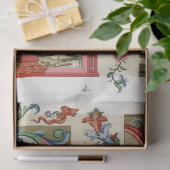 赤と金ゴールド華美の切り離し紙 薄葉紙 (ギフト)