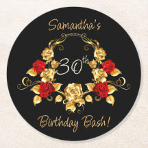 赤と金ゴールド誕生日