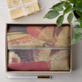 赤と金ゴールド・クリスマスの天使を作る音楽 薄葉紙 (ギフト)