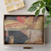 赤と金ゴールド・クリスマスの天使を作る音楽 薄葉紙 (ギフト)