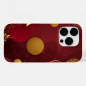 赤と金ゴールド Case-Mate iPhoneケース (裏面 (横))