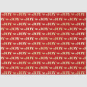 赤と金ゴールドJOY赤のクリスマス 薄葉紙 (正面)