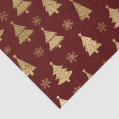 赤と金箔のクリスマスツリー 薄葉紙 (詳細)