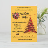 赤と金。クリスマスボール招待状 (スタンド正面)