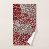 赤と銀のダグラスのバスタオルセット バスタオルセット (ハンドタオル)