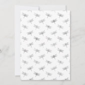 赤と銀のフローラバーチャルシャワー 招待状 (裏面)