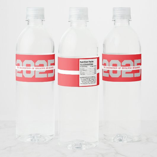 赤と銀の卒業式 オリジナルグッズ ペットボトルラベル