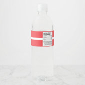 赤と銀の卒業式 オリジナルグッズ ペットボトルラベル (裏面)