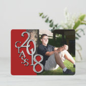 赤と銀2018卒業招待状 招待状 (スタンド正面)