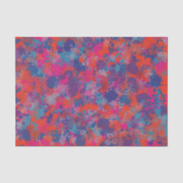 赤と青がデジタルモダン抽象芸術をドロップ 薄葉紙