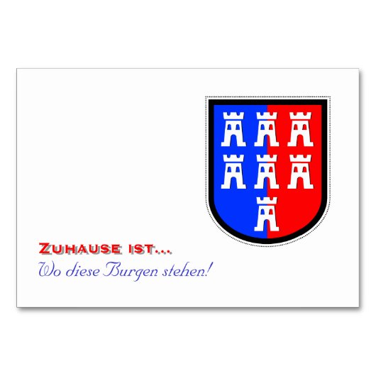 赤と青が必要だ テーブルナンバー (正面)