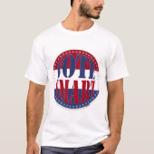 赤と青で賢く投票しよう Tシャツ (正面)
