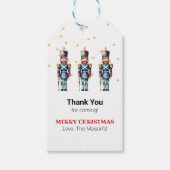 赤と青のくるみ割りクリスマス |休日 ギフトタグ (正面)