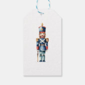 赤と青のくるみ割りクリスマス |休日 ギフトタグ (裏面)