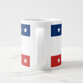 赤と青のの星ストライプに投票 ジャンボコーヒーマグカップ (裏面)