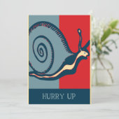 赤と青のカタツムリ (スタンド正面)