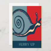 赤と青のカタツムリ (正面/裏面)