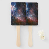 赤と青のカリーナ星雲 ハッブル望遠鏡 ハンドファン (正面&裏面)