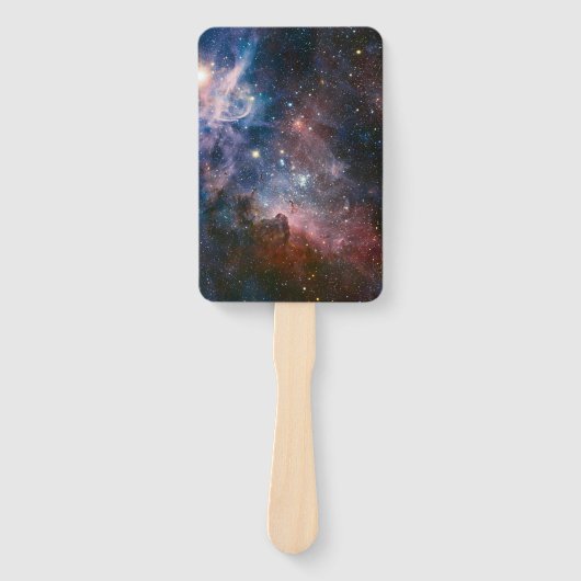 赤と青のカリーナ星雲 ハッブル望遠鏡 ハンドファン (正面)