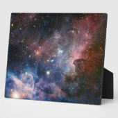 赤と青のカリーナ星雲 ハッブル望遠鏡 フォトプラーク (側面)