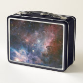 赤と青のカリーナ星雲 ハッブル望遠鏡 メタルランチボックス (裏面)
