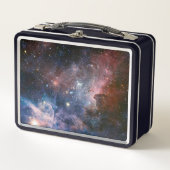 赤と青のカリーナ星雲 ハッブル望遠鏡 メタルランチボックス (正面)