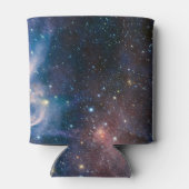 赤と青のカリーナ星雲 ハッブル望遠鏡 缶クーラー (裏面)