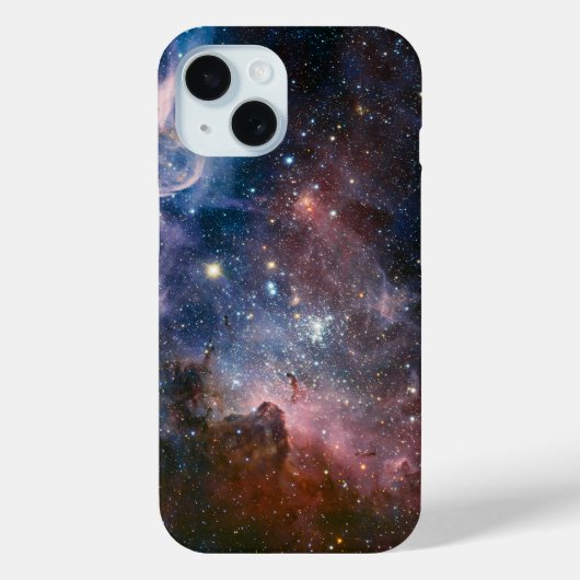 赤と青のカリーナ星雲 ハッブル望遠鏡 Case-Mate iPhoneケース (裏面)
